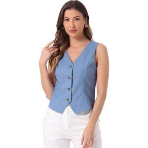 Vest Waistcoat for Women blue